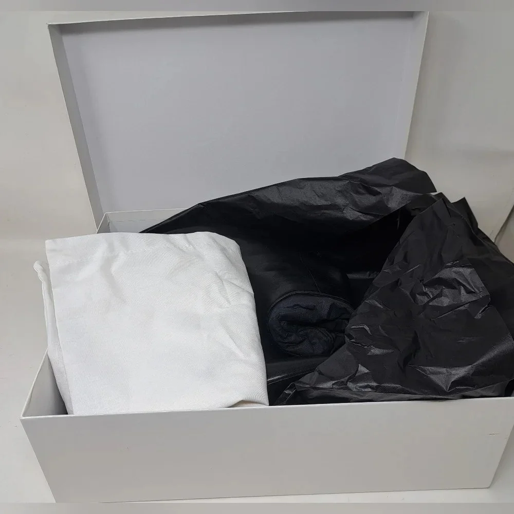 NWT Saint Laurent Paris LouLou 70 Zip Booties Ankle Boots Black Leather 38EU 8US - Picture 11 of 16